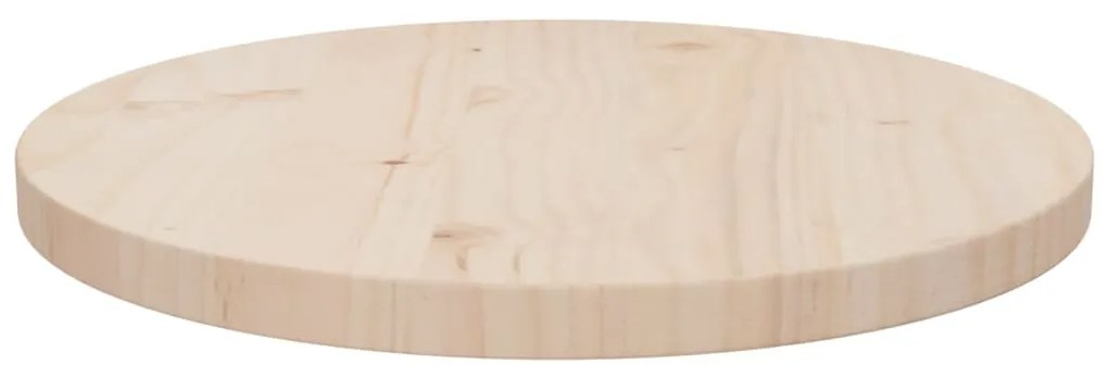813645 vidaXL Blat de masă, Ø40x2,5 cm, lemn masiv de pin