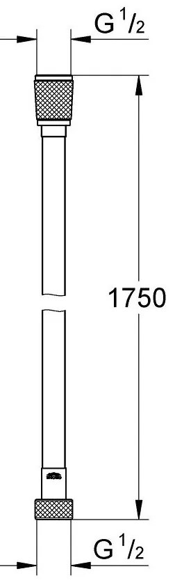 Grohe Silverflex furtun de dus 175 cm Warm Sunset 28388DA0