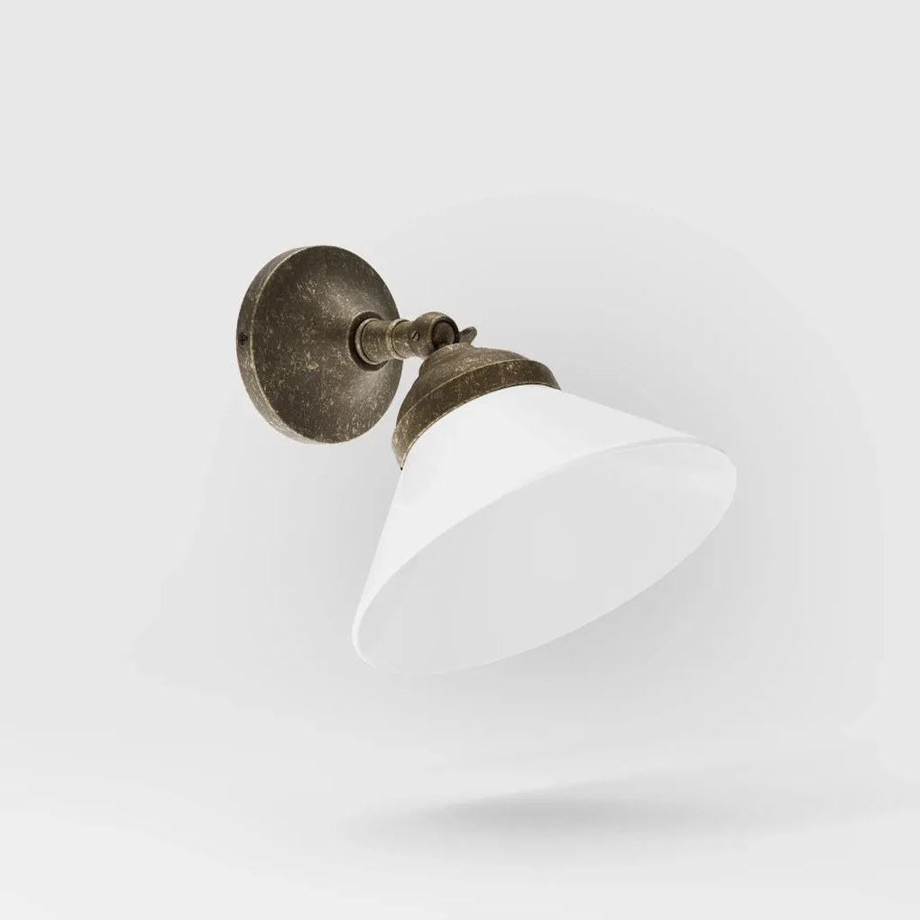 Aplica de perete din alama si sticla design vintage Sofia