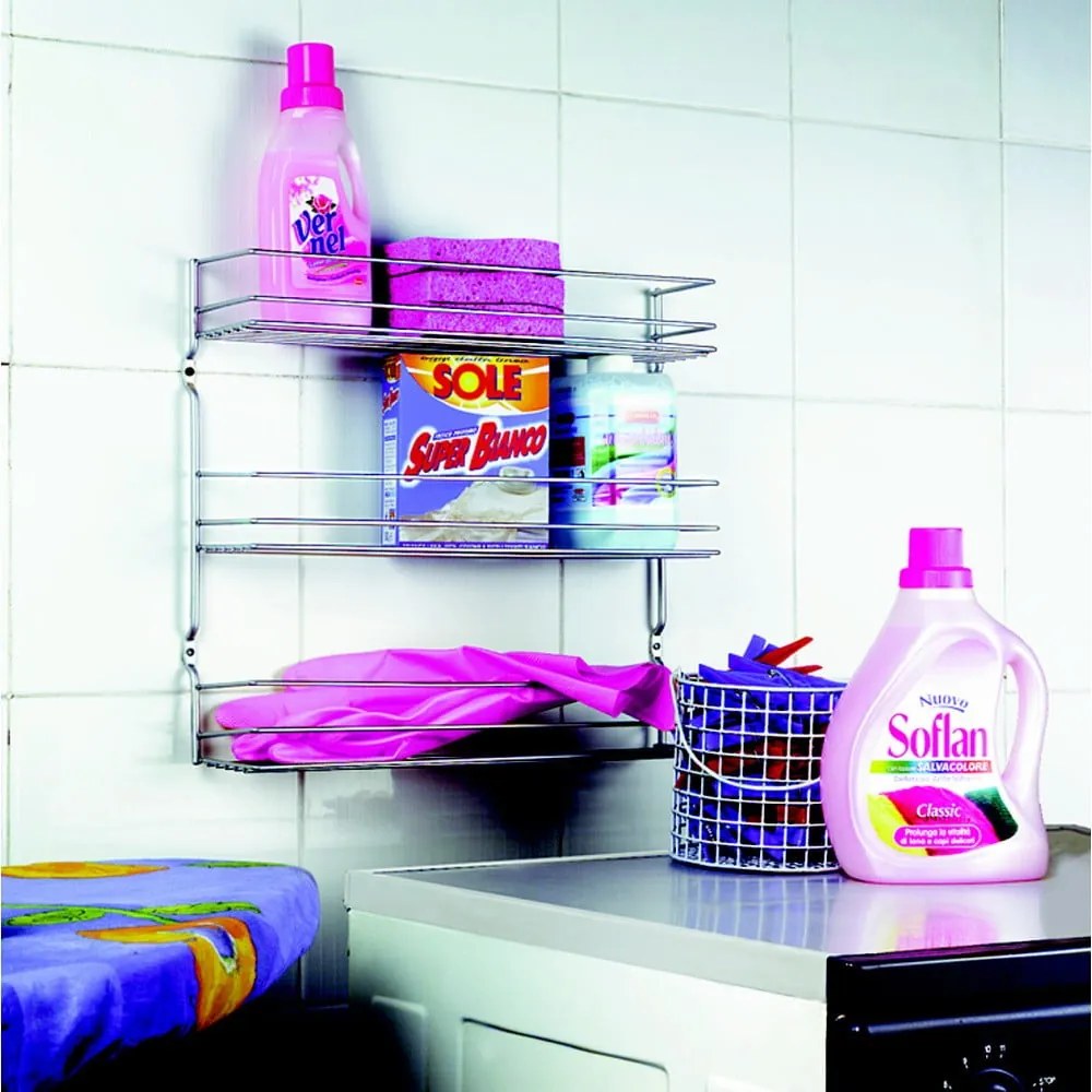 Organizator pentru mirodenii de montat pe perete din oțel – Metaltex