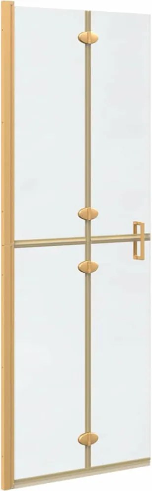 vidaXL Perete de duș Walk-In Auriu 70 x 6,5 x 190 cm
