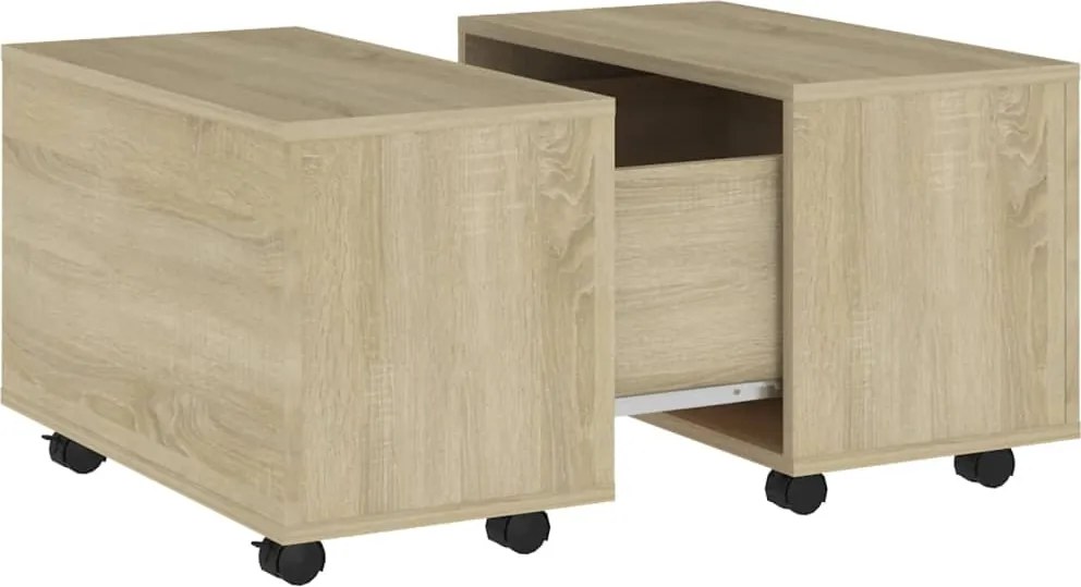 vidaXL Măsuță de cafea, stejar Sonoma, 60x60x38 cm, lemn prelucrat