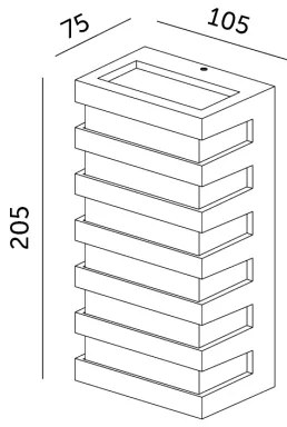 Aplică LED de exterior ENTERA P LED/10W/230V 4000K IP54