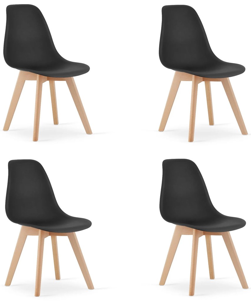 Set 4 Scaune Bucatarie/Dining Kepps Negre