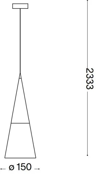Lustră LED pe cablu Ideal Lux CONO 1xGU10/7W/230V d. 15 cm crom
