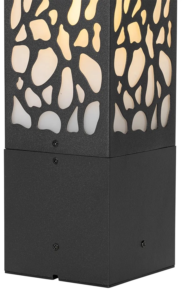 Stâlp modern pentru exterior negru 40 cm IP44 - Nicole