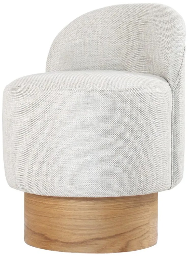 Barren Pouf Stool Gri deschis