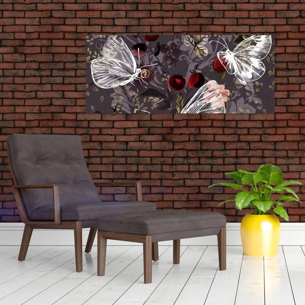 Tablou - Fluture (120x50 cm)