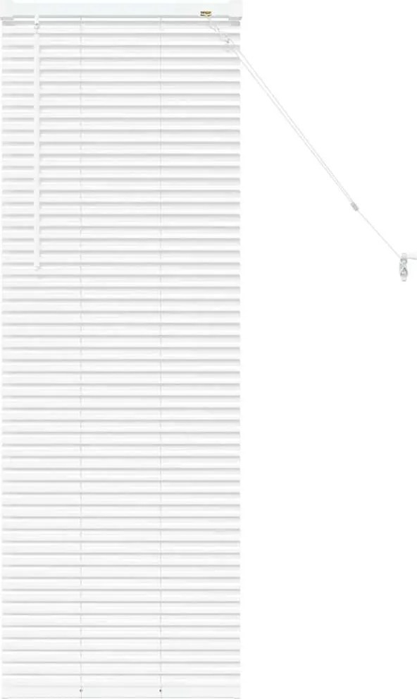 vidaXL Jaluzele venetiene Manual Alb 130 x 40 cm Aluminiu