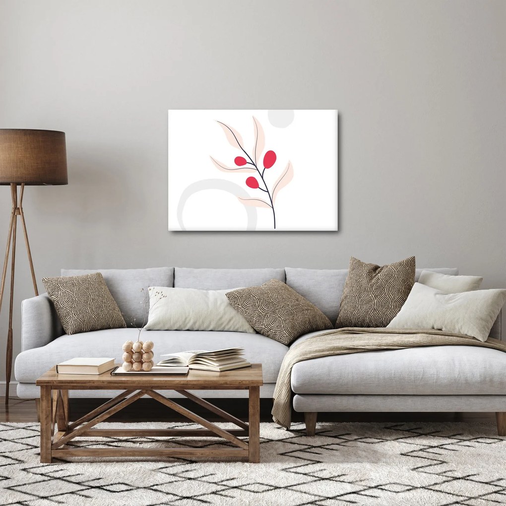 Tablou - Abstracție florală roz N⁰3 (70x50 cm)