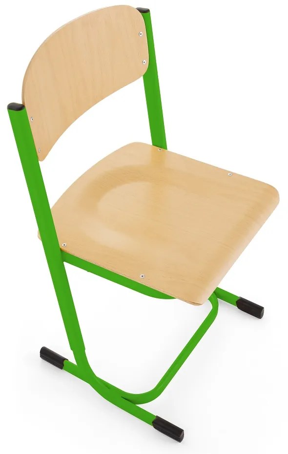 Scaun de scoala Denis, reglabil - marime 2-4, verde deschis - ral 6018