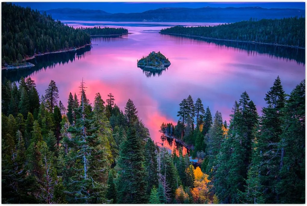 Tablou - Lacul Tahoe, Sierra Nevada, California, SUA (90x60 cm)