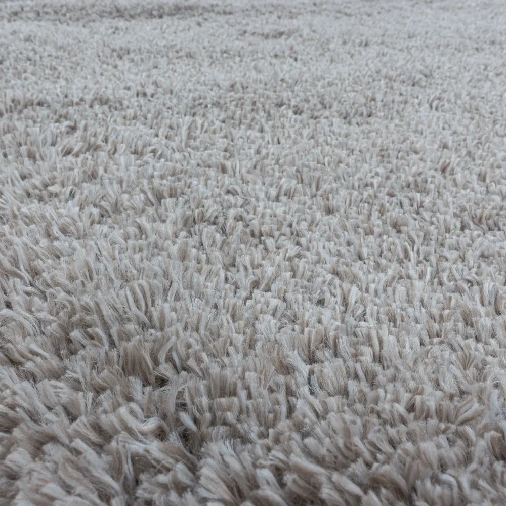 Covor maro deschis rotund ø 120 cm Fluffy – Ayyildiz Carpets
