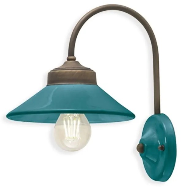 Aplica design retro realizata manual din ceramica si metal COLORS