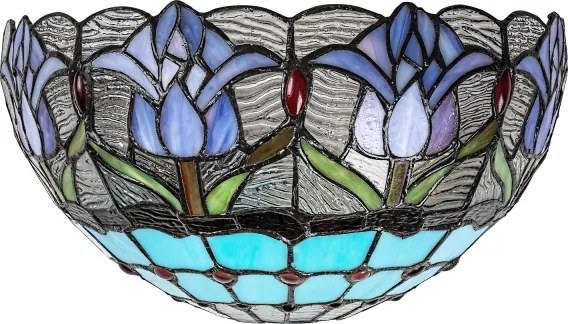 Brilagi - Aplica de perete Tiffany LORAS cu vitralii 1xE14/40W/230V