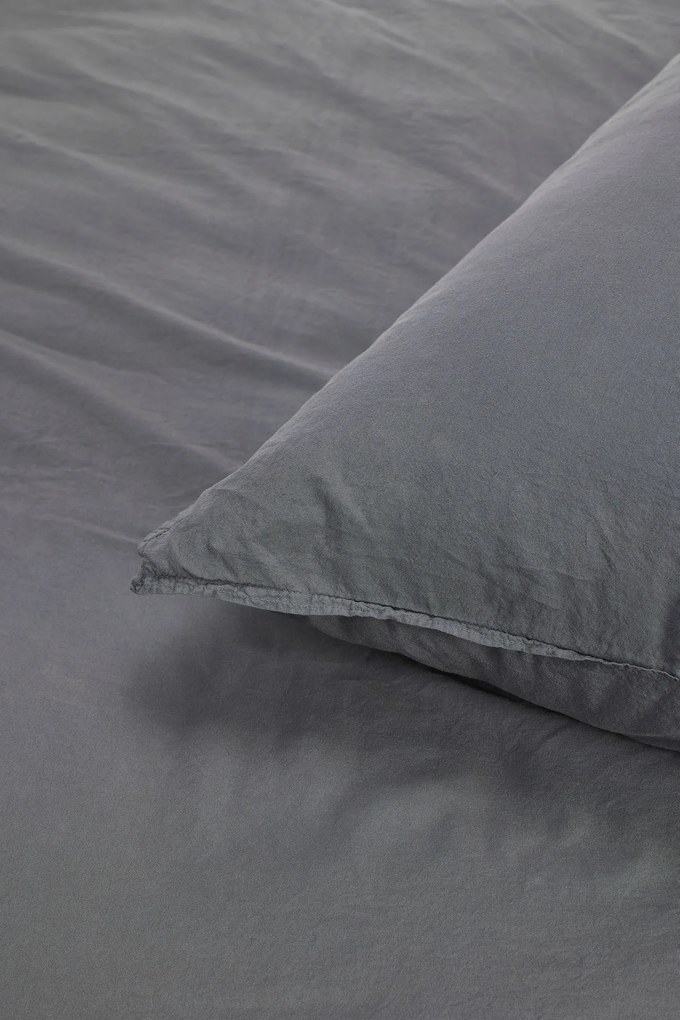 Lenjerie de pat Stonewashed Castle Rock gri