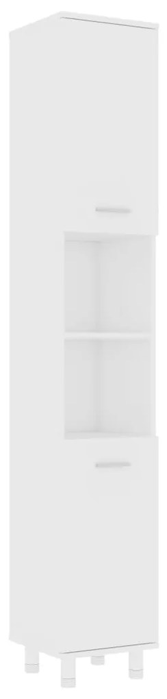 Dulap de baie, alb, 30 x 30 x 179 cm, pal