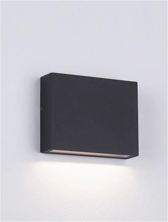 Aplica LED iluminat exterior ambiental IP54 TICK negru
