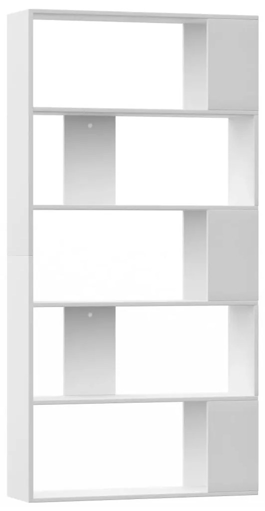 800099 vidaXL Bibliotecă/Separator cameră, alb, 80x24x159 cm, lemn prelucrat