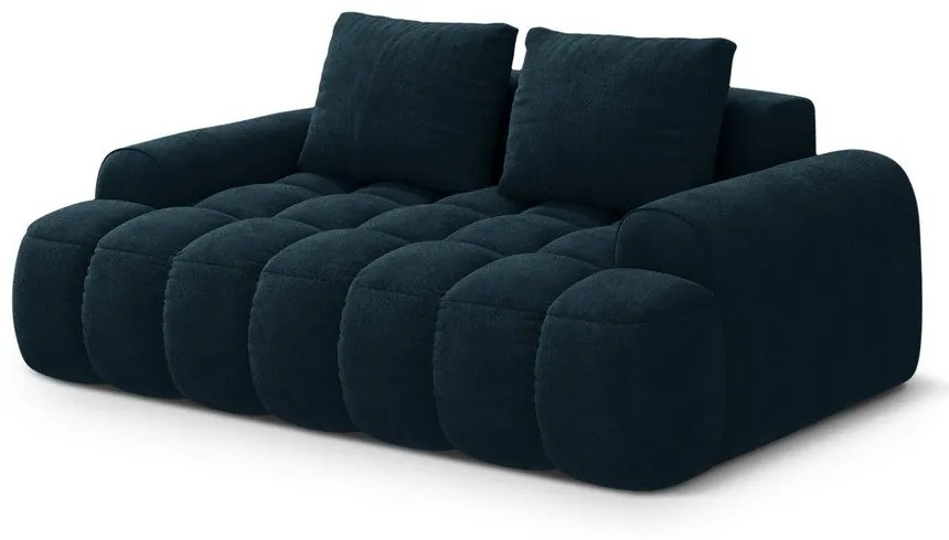 Canapea petrol cu tapițerie din catifea 175 cm Linz – Cosmopolitan Design