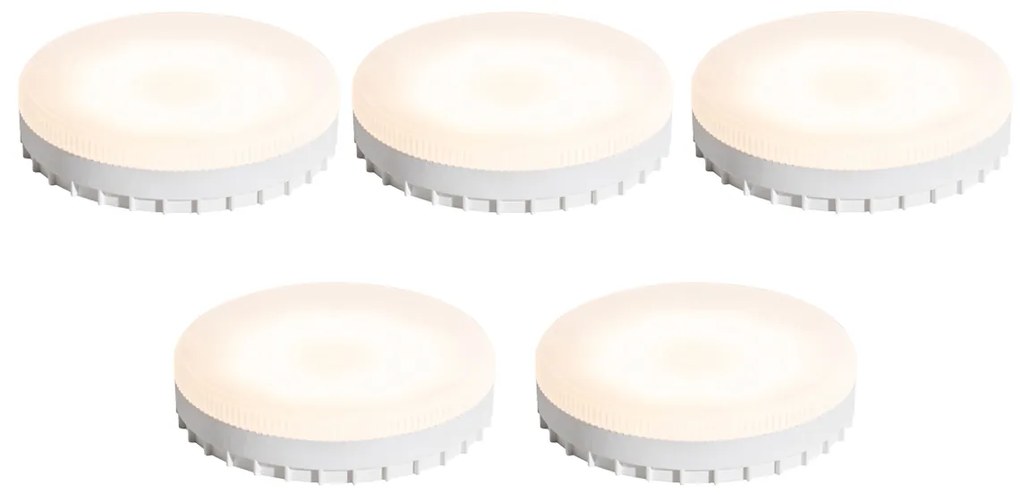 Set de 5 becuri LED GX53 reglabile 7W 750 lm 3000K