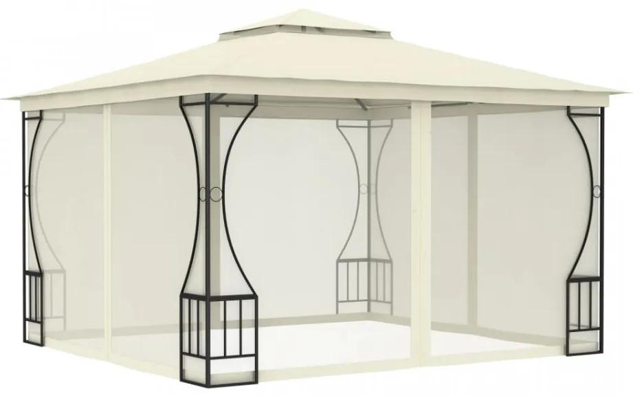 Pavilion cu plase, crem, 300 x 300 x 265 cm