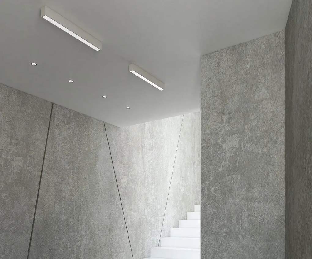 Plafoniera LED dimabila design modern LINEAR, 4000K alb C0124D MX