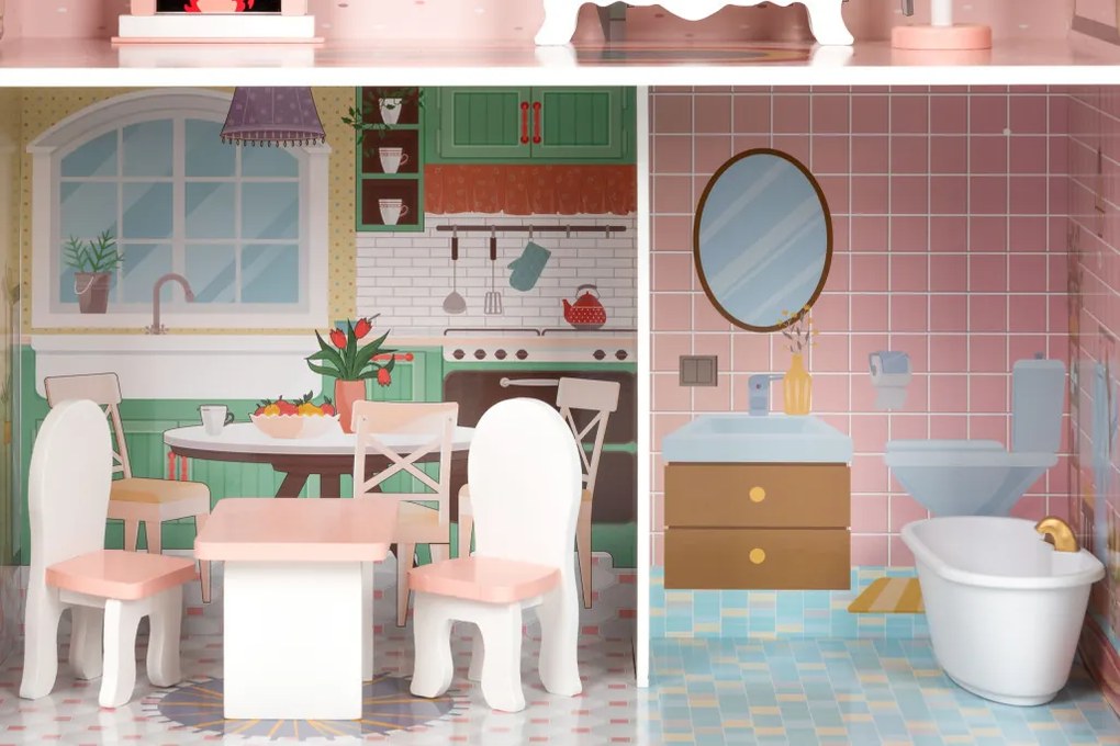 Casa de păpuși Barbie cu mobilier