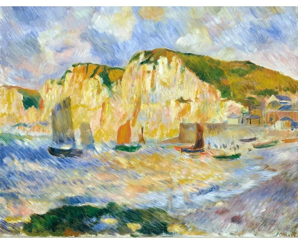 Reproducere tablou Auguste Renoir - Sea and Cliffs, 90 x 70 cm