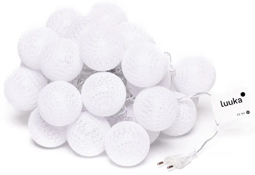 Ghirlandă luminoasă cu becuri LED Luuka, 30 lumini, alb