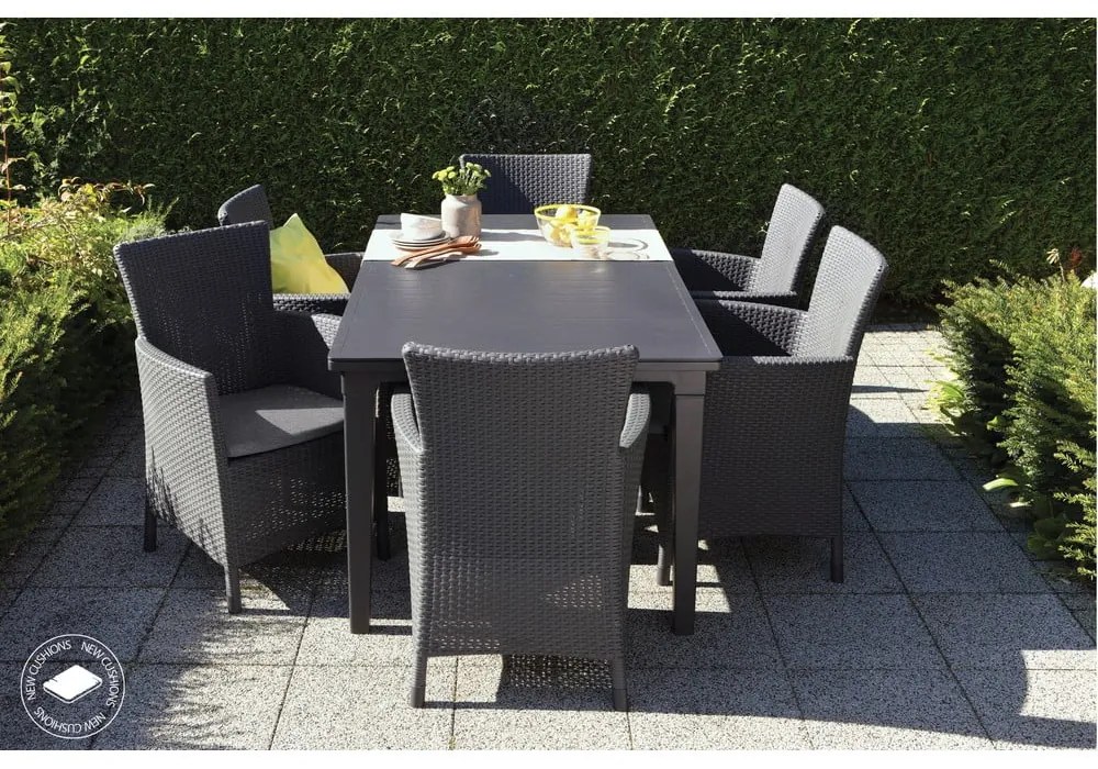 Fotoliu de grădină gri închis din plastic Lowa – Keter