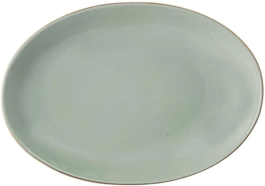 Platou Servire din Ceramica Verde Spring - Ceramica Verde L(30.5 cm) X Inaltime(5 cm) x W(21.5 cm)