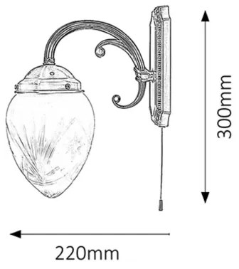 Rabalux 8631 - Corp de iluminat perete ANNABELLA 1xE14/40W/230V