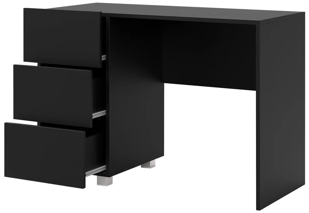 Masă de scris Brenali BR08 (Negru + Negru lucios ). 1058378