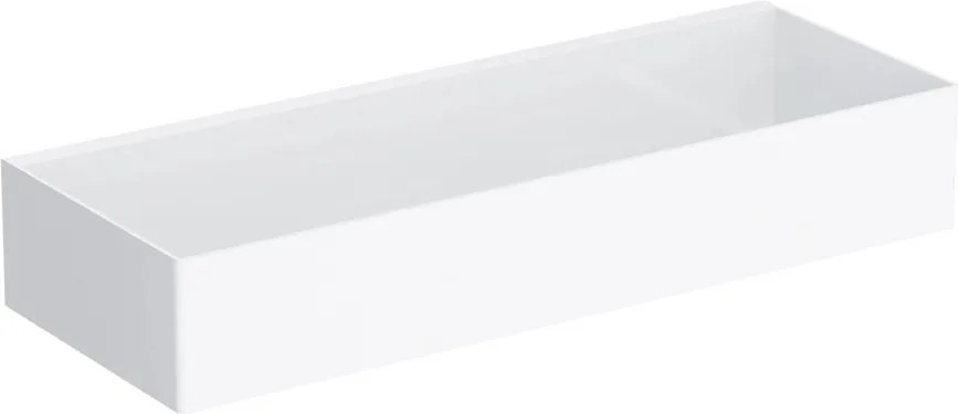 Etajera otel inoxidabil Omnires Uni 30 cm finisaj alb mat