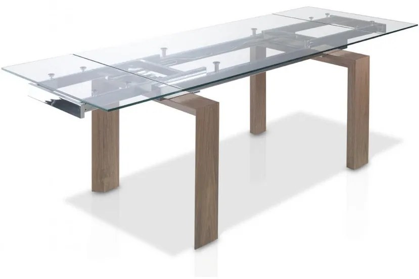 Masa dining extensibila design modern Walnut, 160-240x90cm AC-DT638B