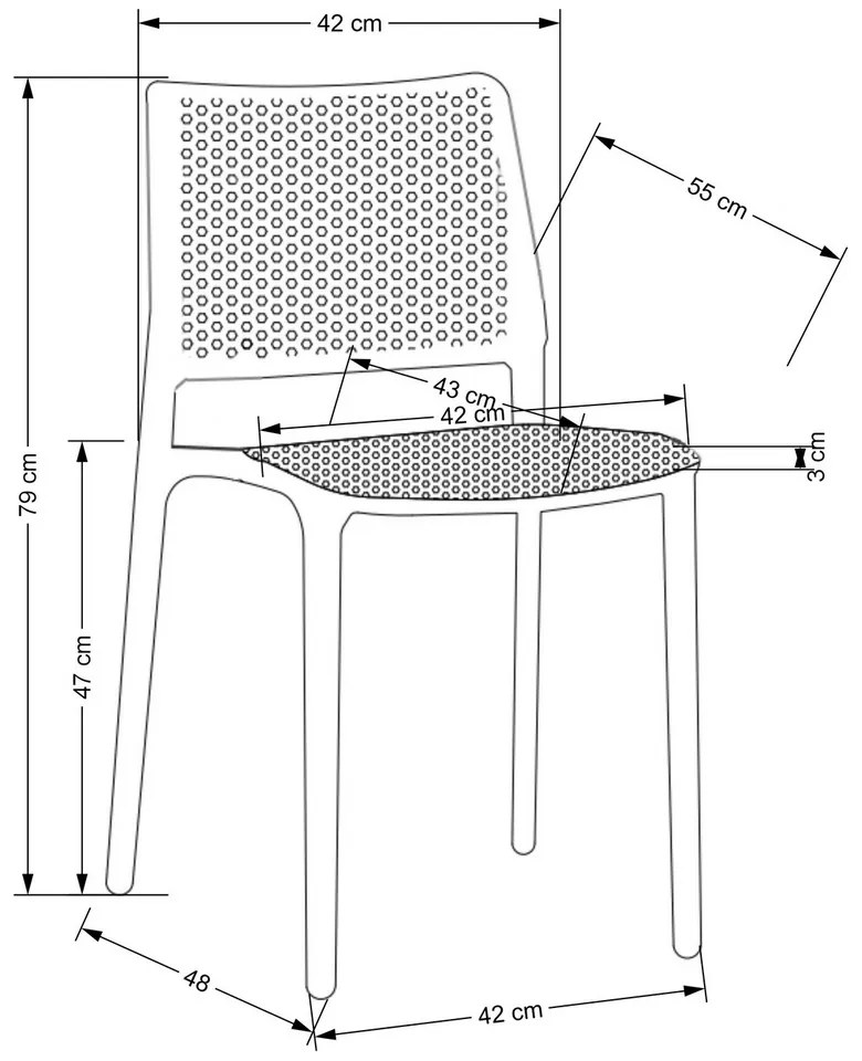 Scaun de bucaterie Niles, verde