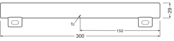 Tub LED fluorescent dimabil Osram S14s/3W/230V 2700K 30 cm CRI 90