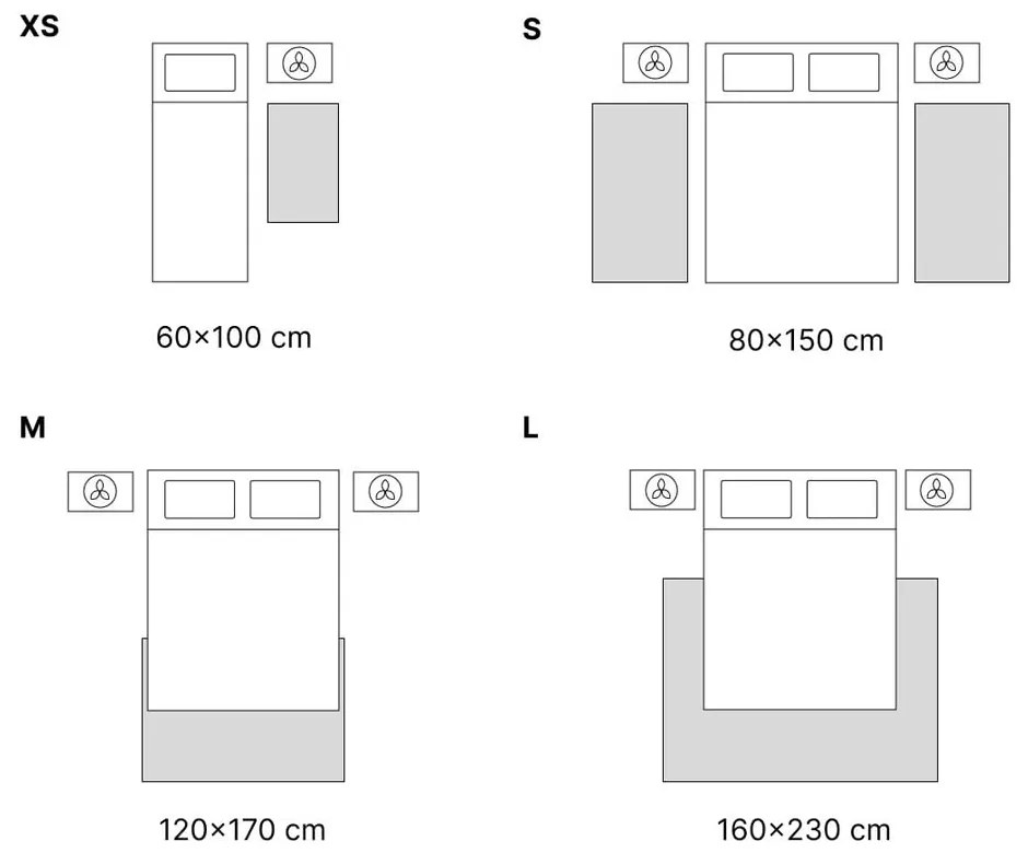 Covor crem 80x150 cm Molier – Universal