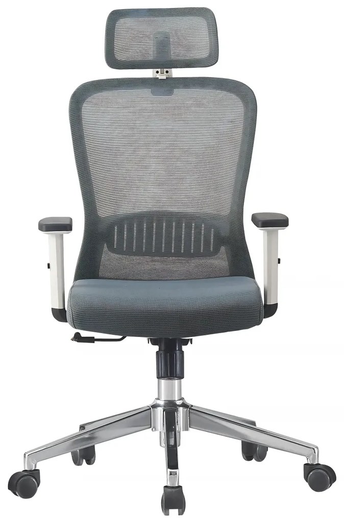 RESIGILAT- Scaun ergonomic, spătar Mesh, Gri/Alb