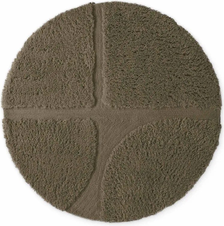 Covor kaki țesut manual rotund ø 200 cm Lambeth Jasper – Ted Baker