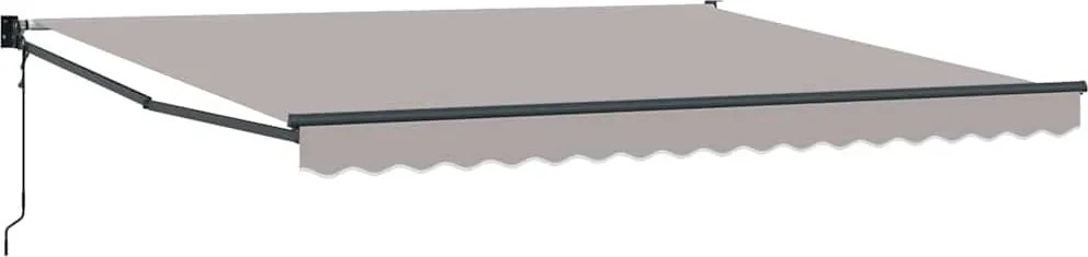 vidaXL Cort electric retractabil Gri deschis 400 × 300 cm
