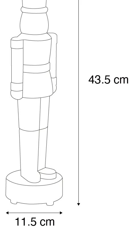 Lampă de masă albă cu LED, cu dimmer și reîncărcabilă RGBW-IC - Nutcracker