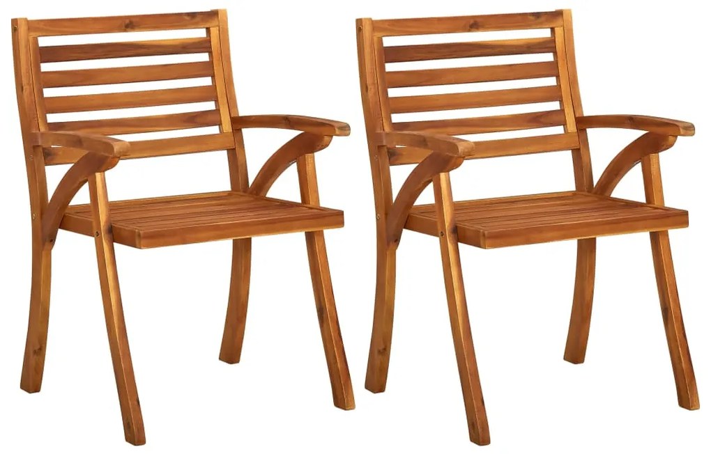 Set mobilier pentru gradina, 3 bucati, lemn masiv de acacia Patrat, 3