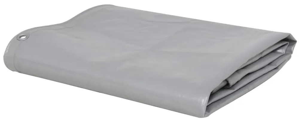 vidaXL Prelată, gri, 650 g/m², 2x3 m