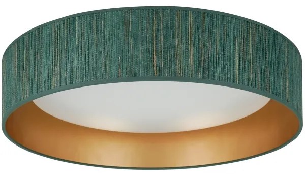 Brilagi - Plafonieră LED BOSTON ROLLER 24W/230V, Ø 45 cm, verde/auriu