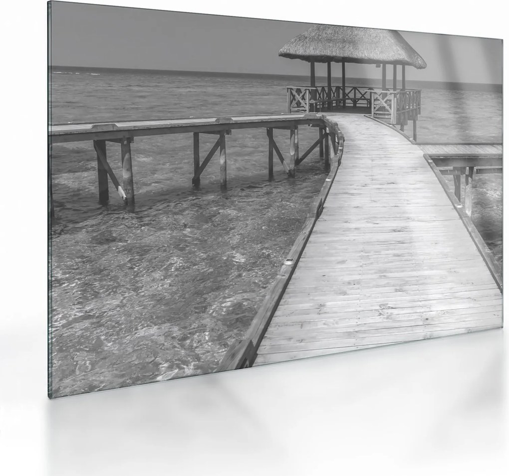 Tablou pe sticlă - Maldive (70x50 cm)