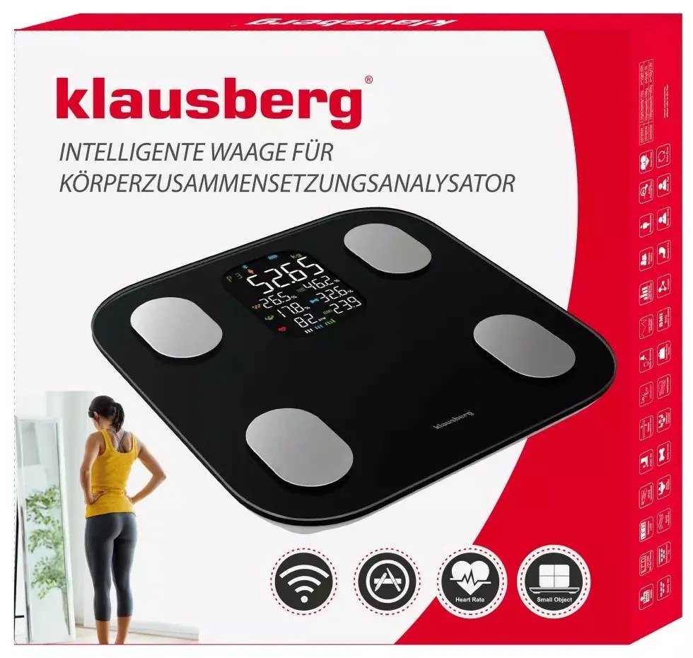 Cantar de baie negru Klausberg KB7854