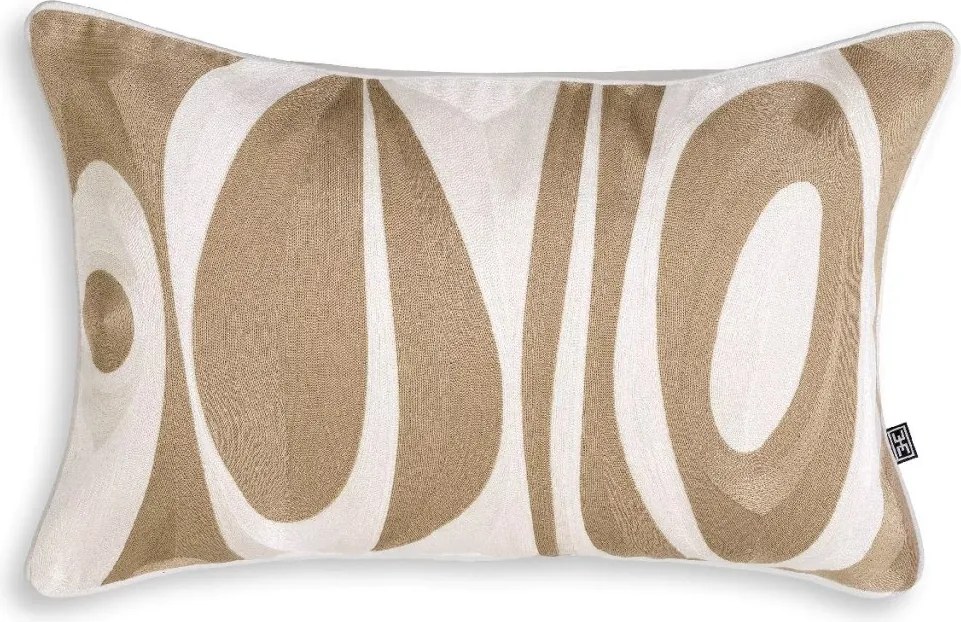 Perna decorativa design LUX Coura bej/ alb