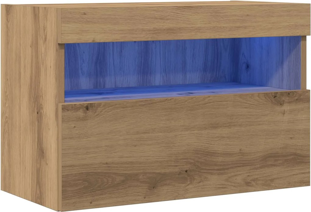 vidaXL Dulap TV de perete Pe perete stejar artizanal 60 x 30 x 40 cm